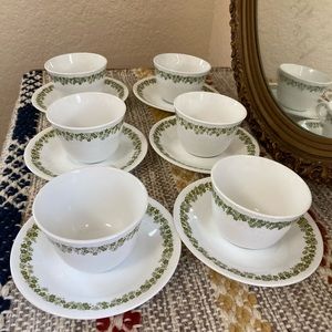 12pc Corelle Spring Blossom Cups Saucers